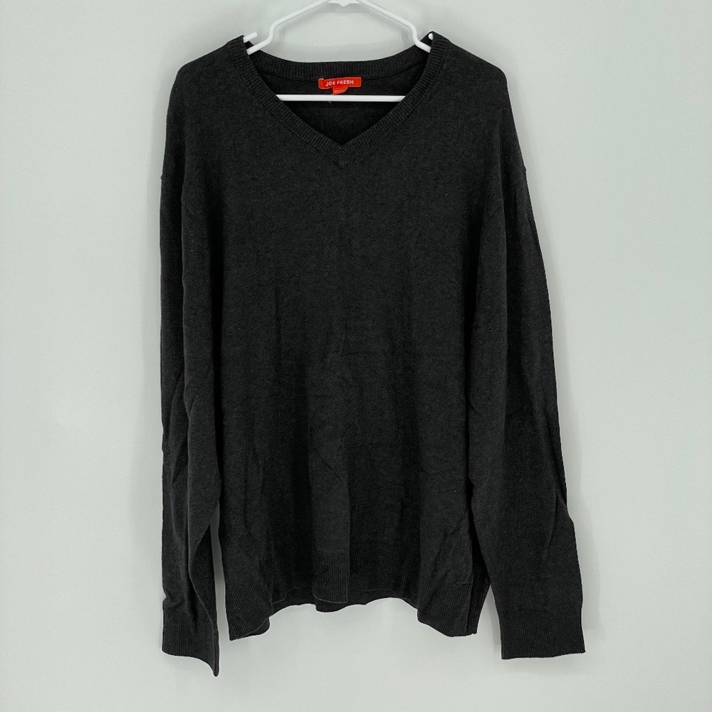 JOE FRESH V-Neck Soft Gray Sweater